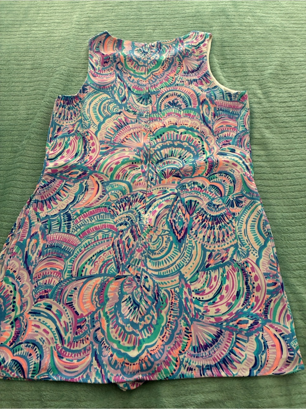 Lilly Pulitzer Multicolor Sleeveless Print Shift Romper - Pink & Blue - Picture 5 of 6